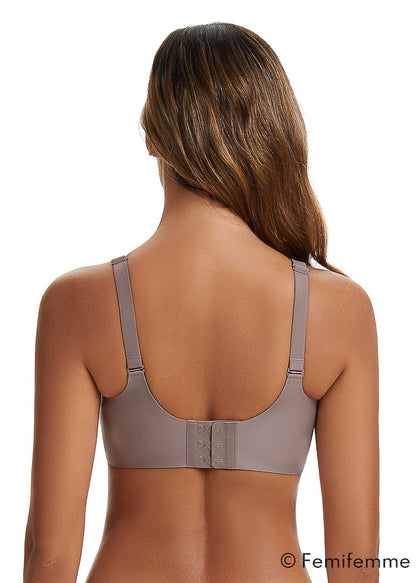 FlexiComfort bøjlefri push up bralette - Soft Mocha