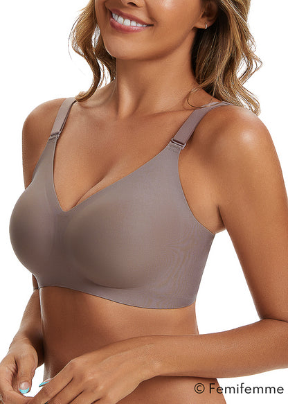FlexiComfort bøjlefri push up bralette - Soft Mocha