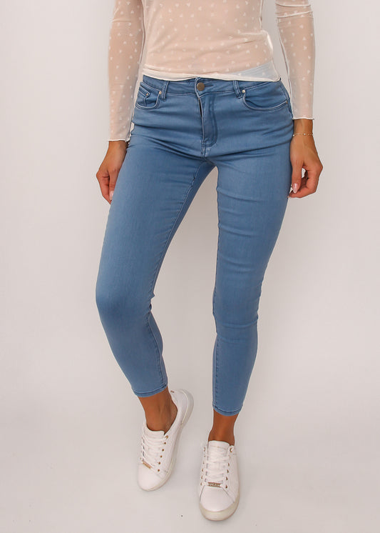 ANA Skinny Push-Up Jeans med Hyper Stretch - Lys blå