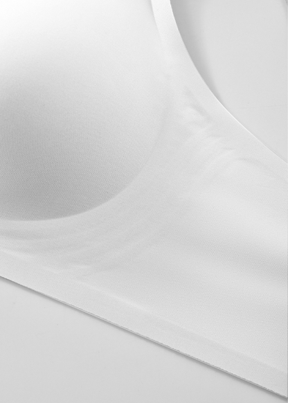 Femifemme FlexiComfort bøjlefri push up bralette - Hvid