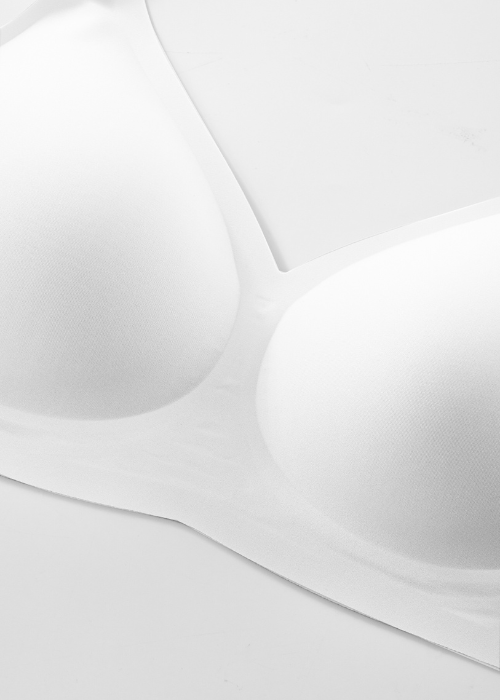 Femifemme FlexiComfort bøjlefri push up bralette - Hvid