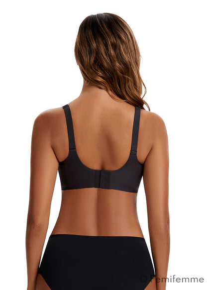 FlexiComfort bøjlefri push up bralette - Sortgrå