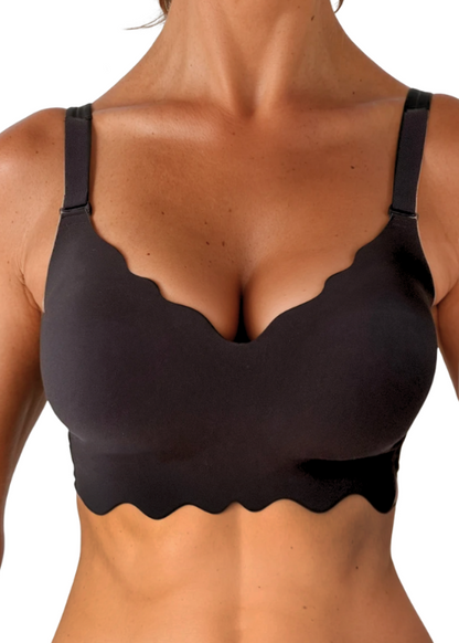 Femifemme SoftWave Full Coverage Bralette - Sort