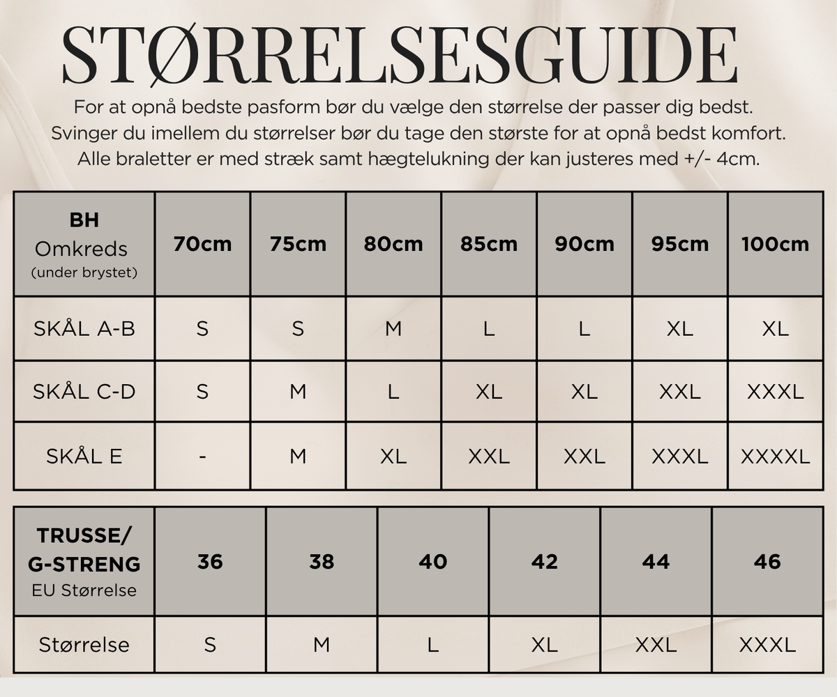 Størrelsesguide