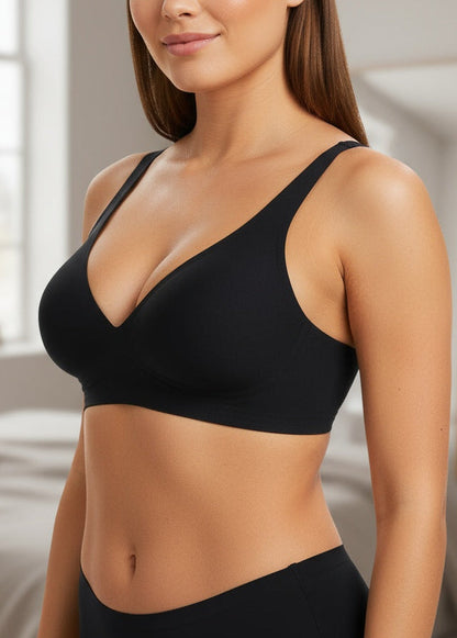 GravityLess Sømløs bøjlefri BH - Sort