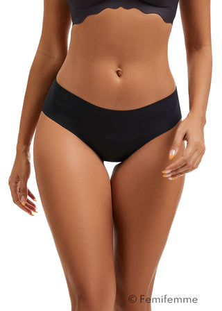 Invisible Soft Sømløs Tai Trusse - Sort
