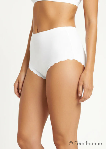 Invisible Highwaist Maxi Trusser - Hvid