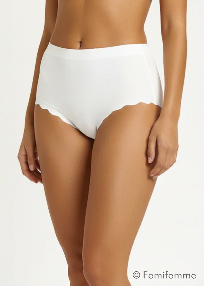 Invisible Highwaist Maxi Trusser - Hvid