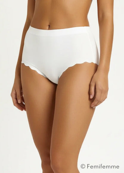 Invisible Highwaist Maxi Trusser - Hvid