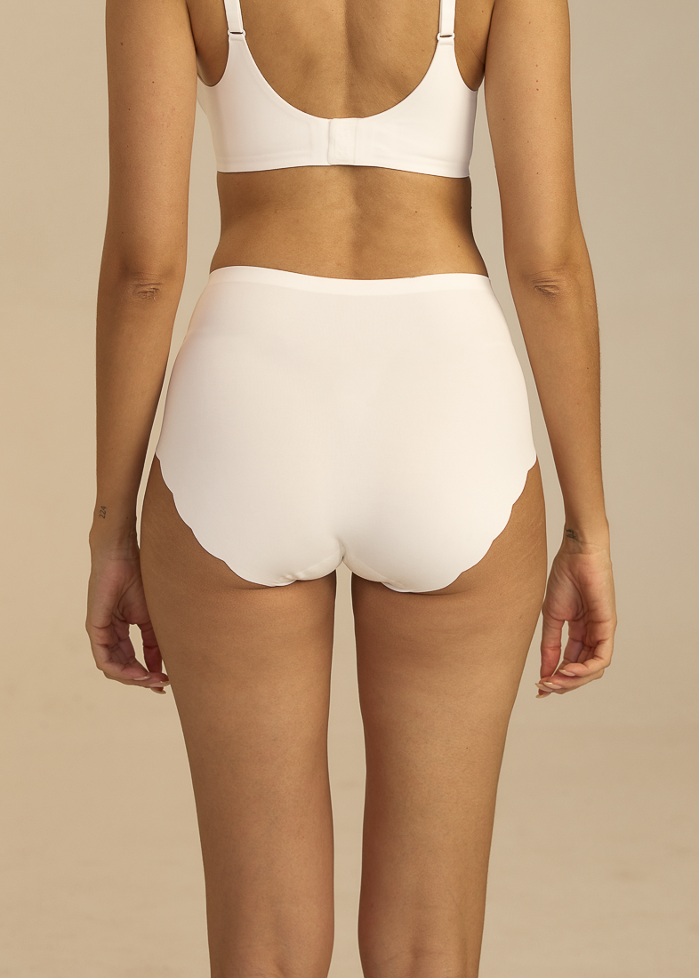 Invisible Highwaist Maxi Trusser - Hvid