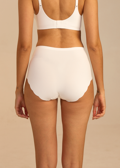 Invisible Highwaist Maxi Trusser - Hvid