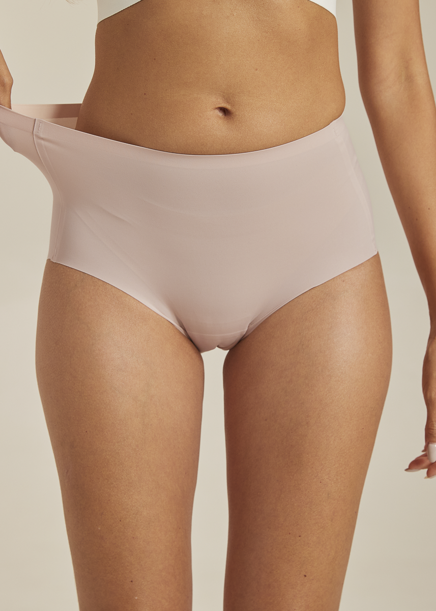 Invisible Highwaist Maxi Trusser - Soft Pink