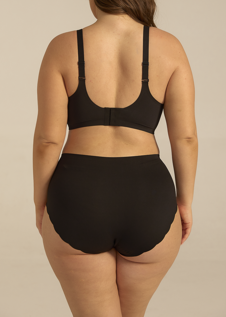 Invisible Highwaist Maxi Trusser - Sort