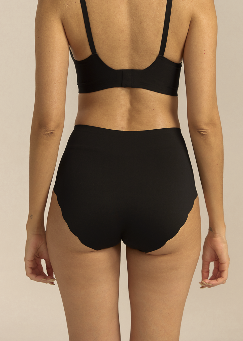 Invisible Highwaist Maxi Trusser - Sort