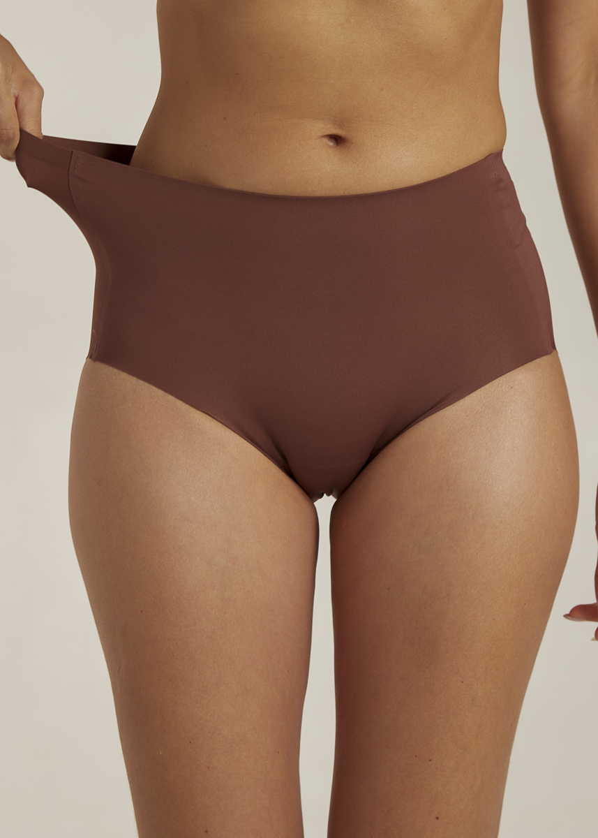 Invisible Highwaist Maxi Trusser - Velvet Chocolate