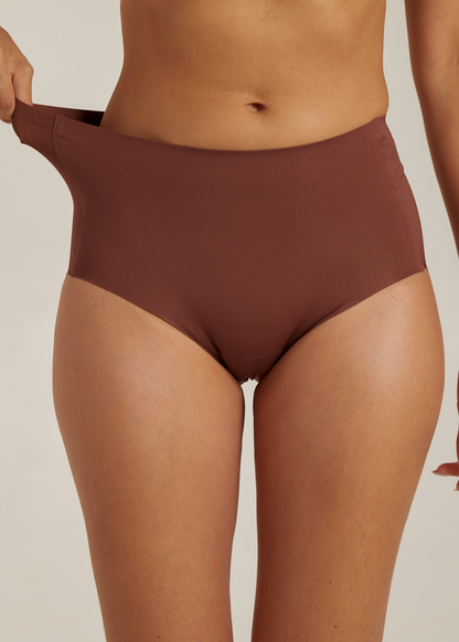 Invisible Highwaist Maxi Trusser - Velvet Chocolate