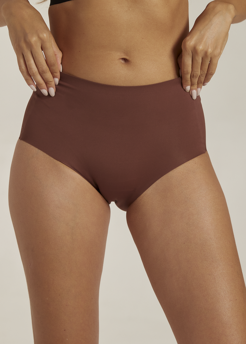 Invisible Highwaist Maxi Trusser - Velvet Chocolate