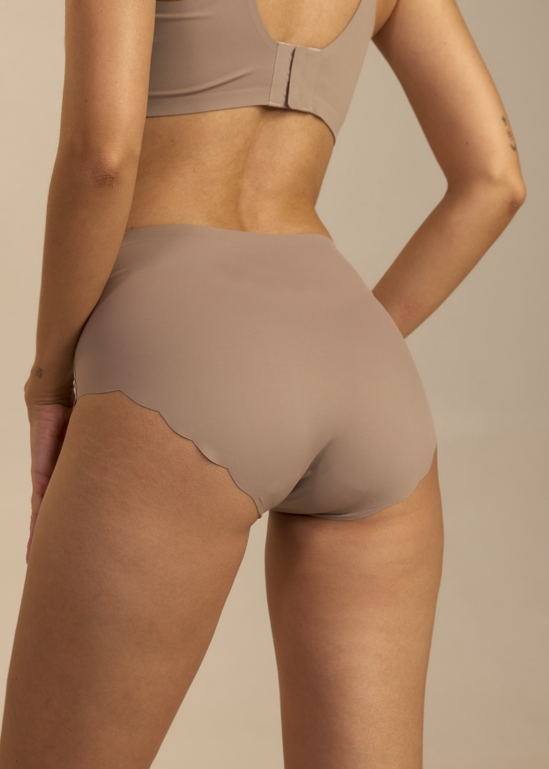 Invisible Highwaist Maxi Trusser - Mocha