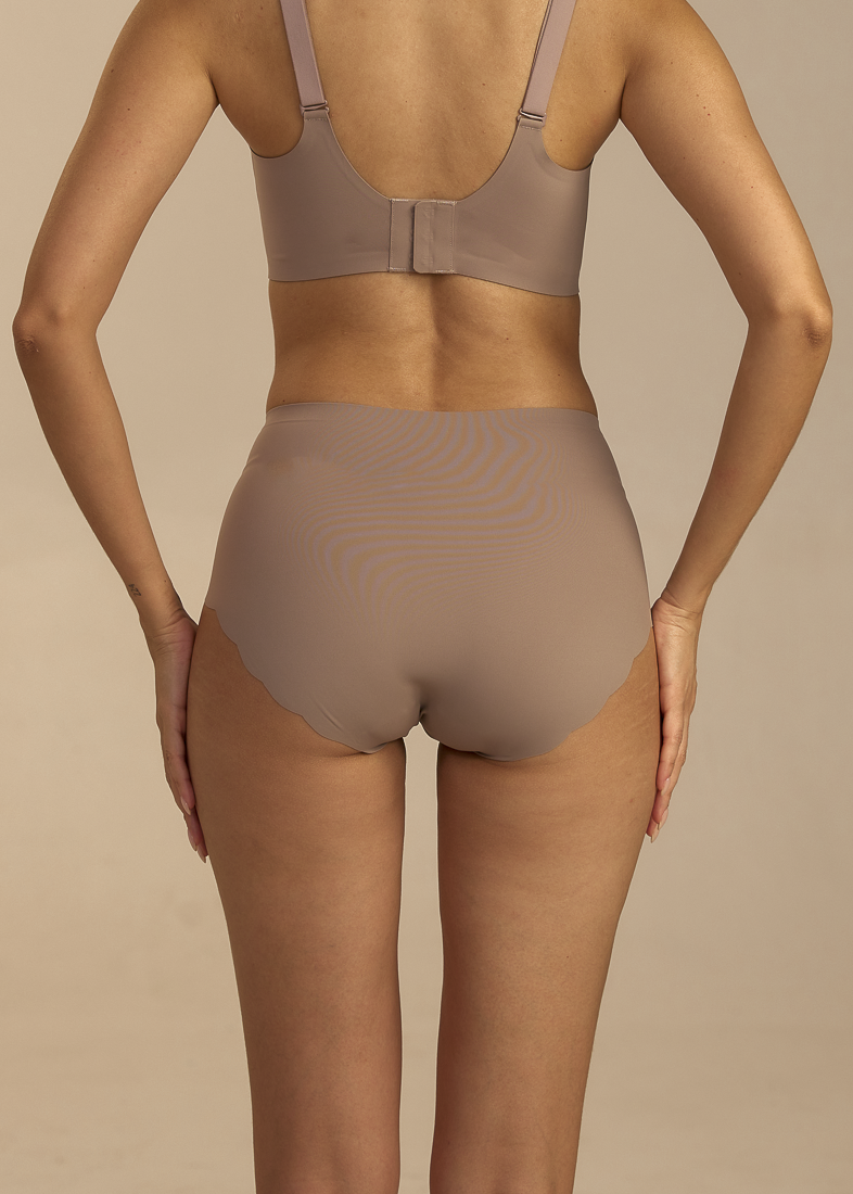 Invisible Highwaist Maxi Trusser - Mocha