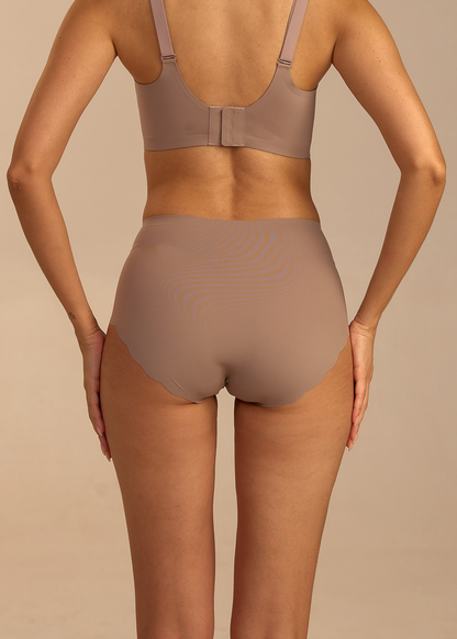 Invisible Highwaist Maxi Trusser - Mocha