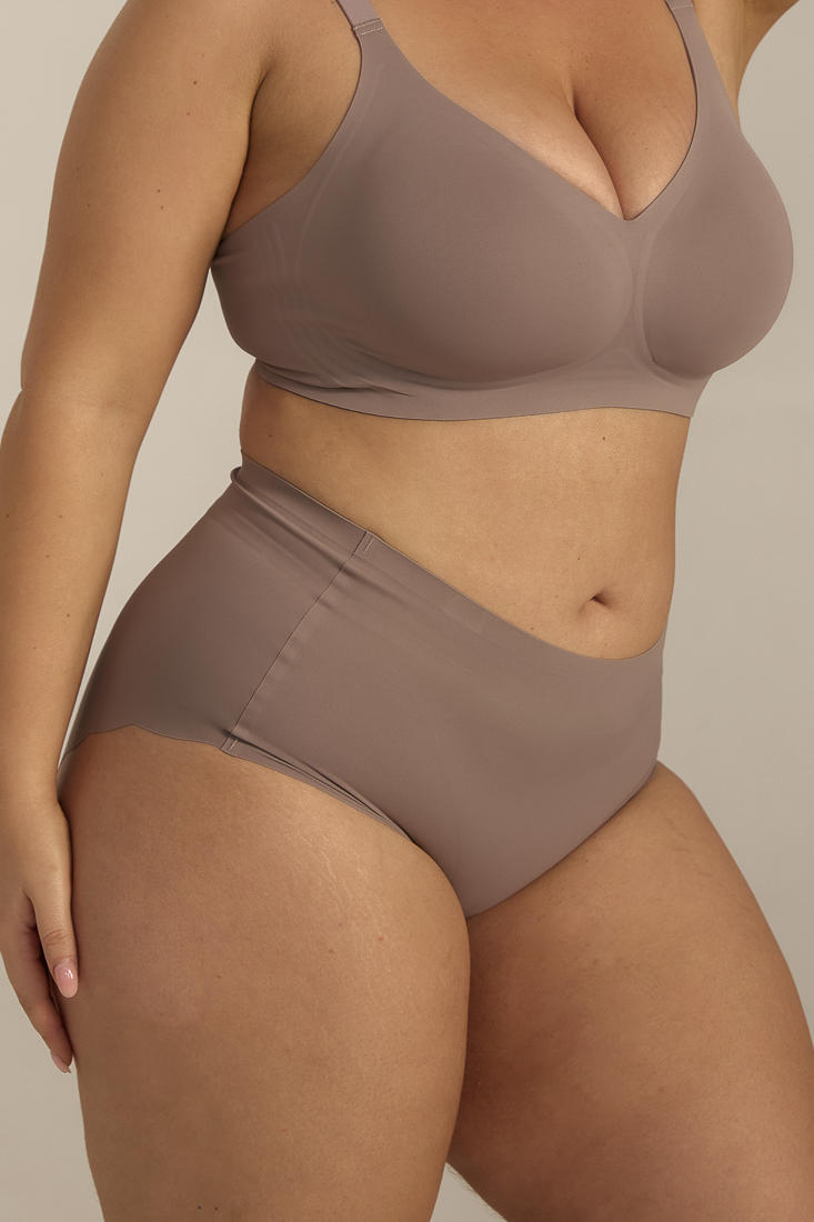 Invisible Highwaist Maxi Trusser - Mocha