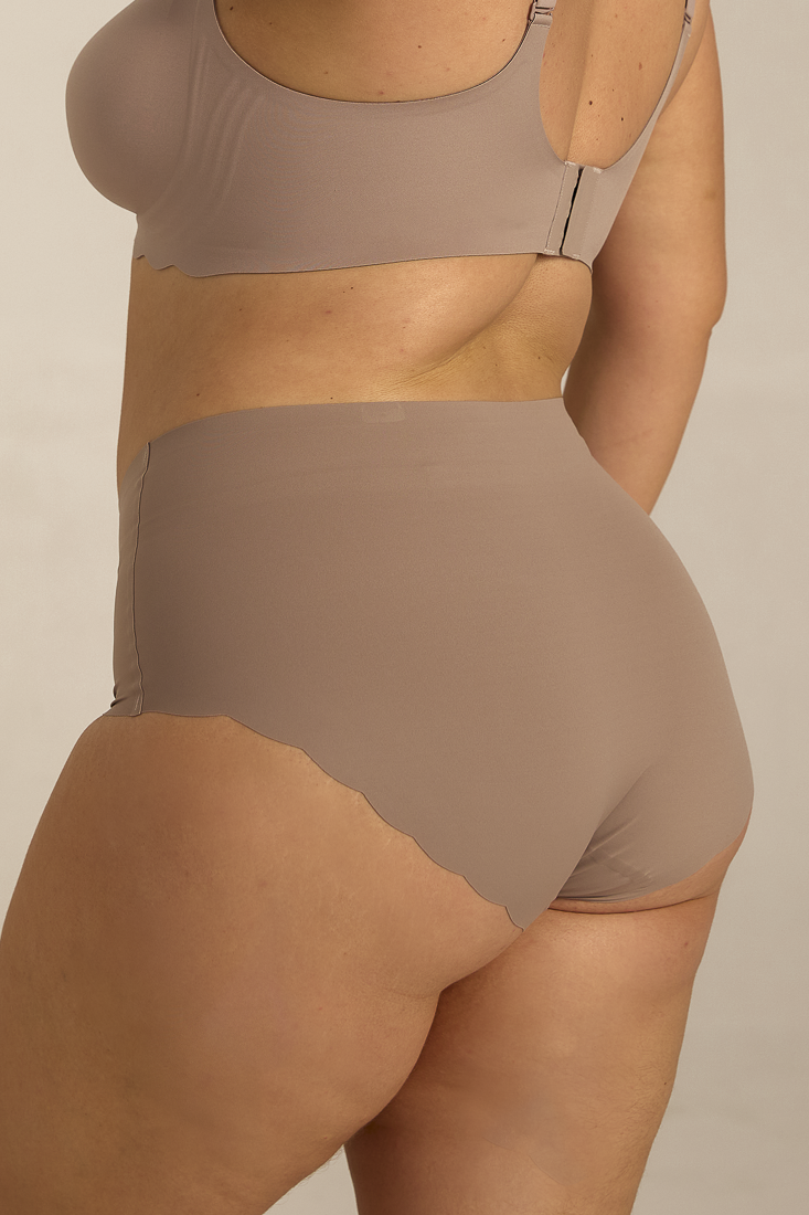 Invisible Highwaist Maxi Trusser - Mocha