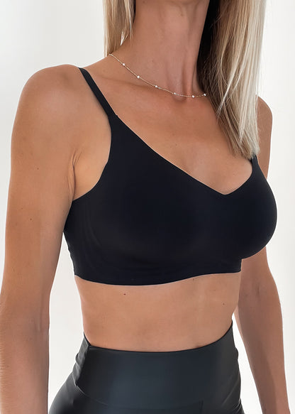 LigneV Ultrakomfort bralette med løft - Sort