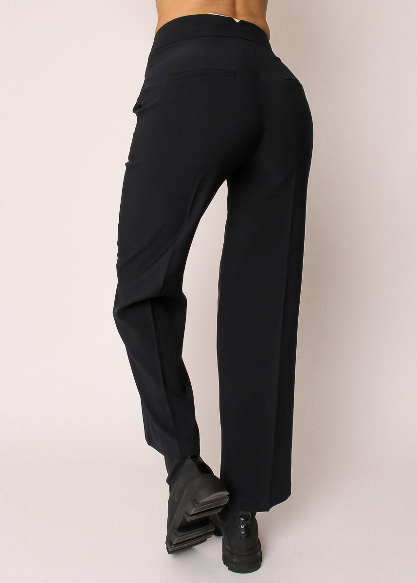 Lulu elegante vidde bukser - Sort