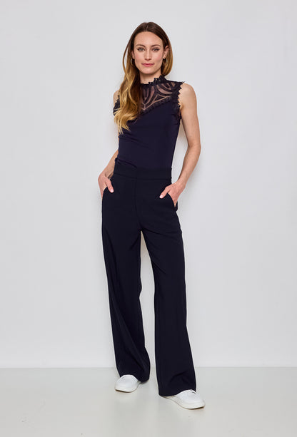 Lulu elegante vidde bukser - Navy