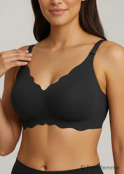 SoftWave Full Coverage Bøjlefri BH - Sortgrå
