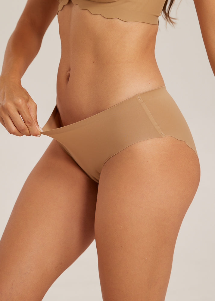 Invisible Soft Sømløs Tai Trusse - Skin