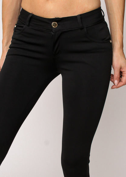 Vivi women slim jeggings med stræk - Sort