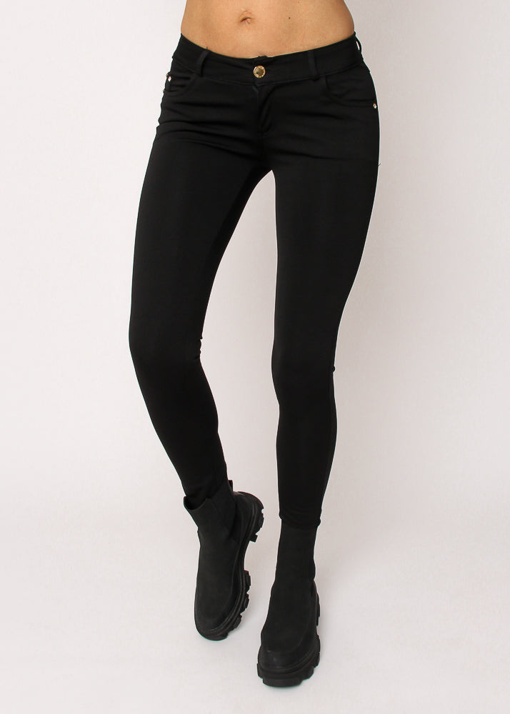 Vivi women slim jeggings med stræk - Sort