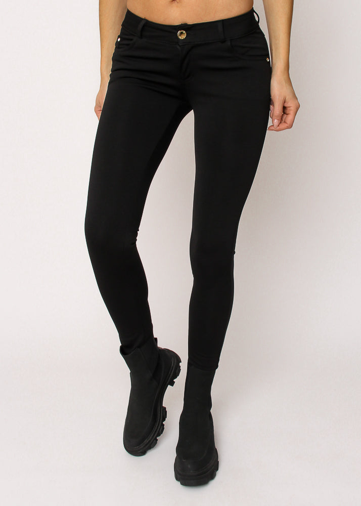 Vivi women slim jeggings med stræk - Sort