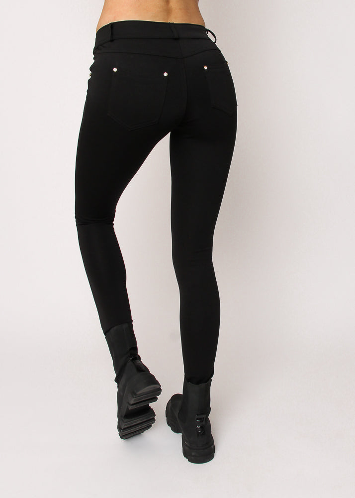 Vivi women slim jeggings med stræk - Sort